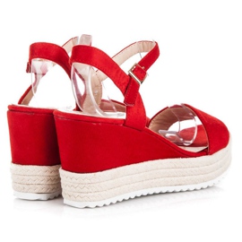 Seastar Wedge espadrilles szandál piros 2