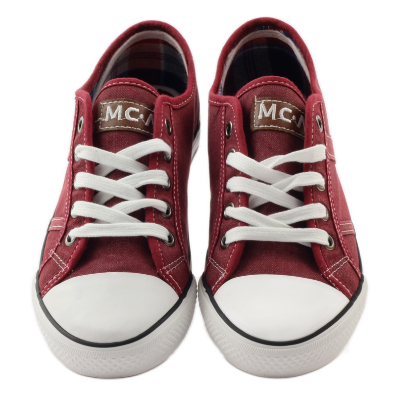 Mcarthur 01-BG bordó féltornacipő sokszínű barna fehér 5