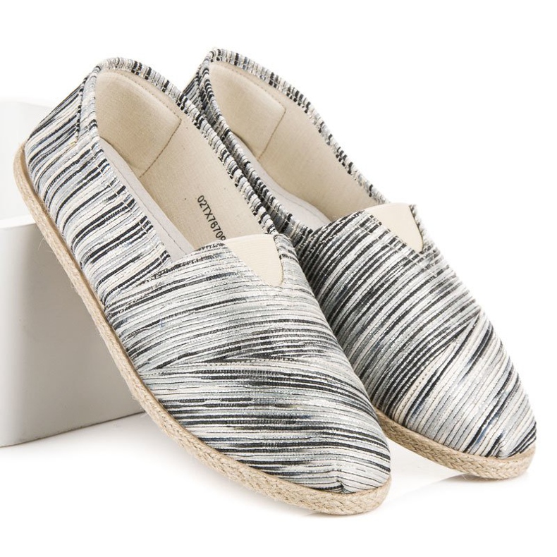 Bordás espadrillák fekete 2 Bordás espadrillák fekete 2
