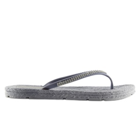 Szürke CK40P Szürke gumi flip-flop 2
