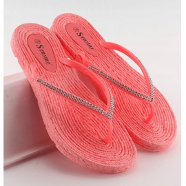 Flip-flop, gumirózsák CK40P Coral rózsaszín 2