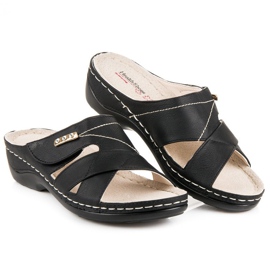 Hasby Kényelmes nyári papucs fekete 2