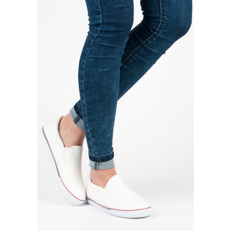 Hasby Szövet Sliponok fehér 1