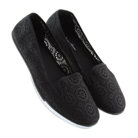 Fekete csipke slipony MN70 fekete 1