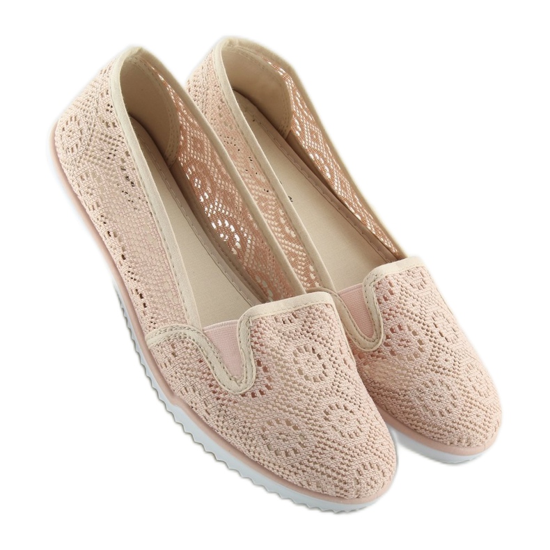 Rózsaszín csipke slipony MN70 Pink 1 Rózsaszín csipke slipony MN70 Pink 1