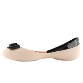 Balerina meliski beige KM98 D.BEIGE / BLACK bézs 2