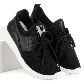 Fekete slip-on tornacipő 1