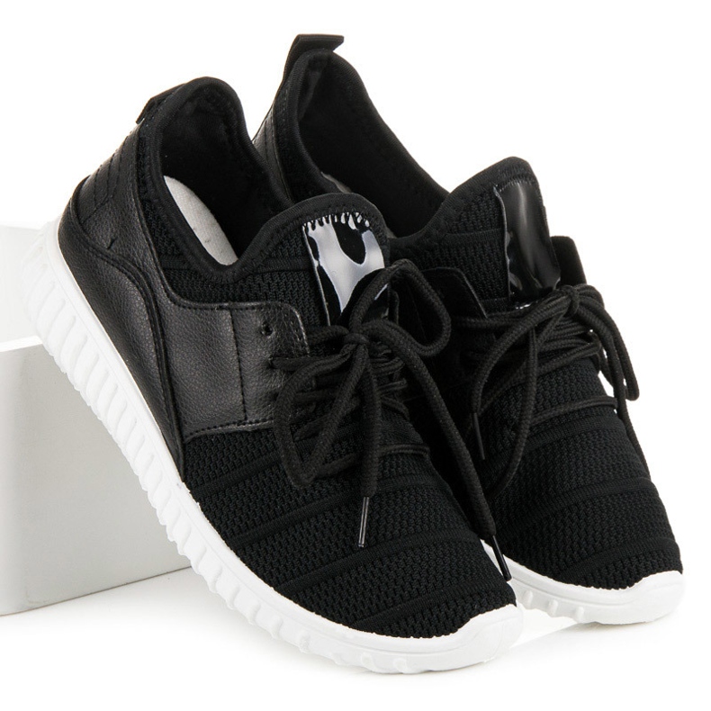 Fekete slip-on tornacipő 1