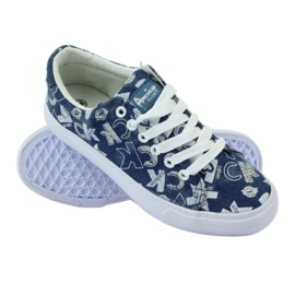 American Club Női farmer tornacipő csillámos amerikai clublh18 sötétkék 3