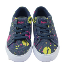 American Club Farmer tornacipő tornacipő amerikai szájban sötétkék 4