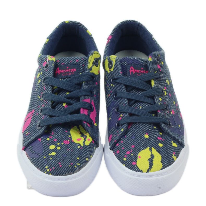 American Club Farmer tornacipő tornacipő amerikai szájban sötétkék 4