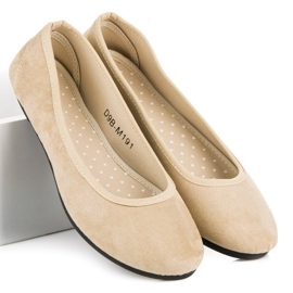 Kényelmes velúr balerinák barna 1 Kényelmes velúr balerinák barna 1