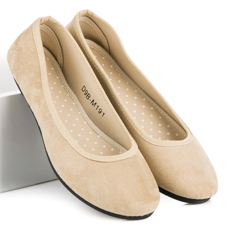 Kényelmes velúr balerinák barna 1 Kényelmes velúr balerinák barna 1