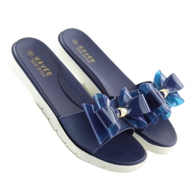 Papucs meliski kék KM118 navy sötétkék 2 Papucs meliski kék KM118 navy sötétkék 2