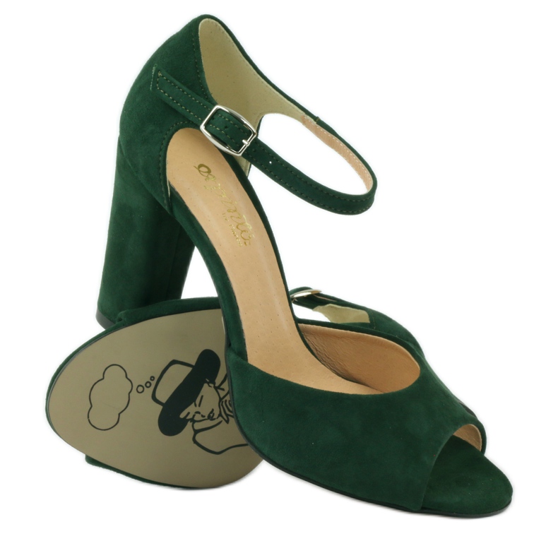 ESPINTO 246 zöld szandál piros 3 ESPINTO 246 zöld szandál piros 3