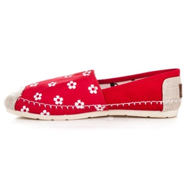L. Day Piros Espadrilles Virágokban 1