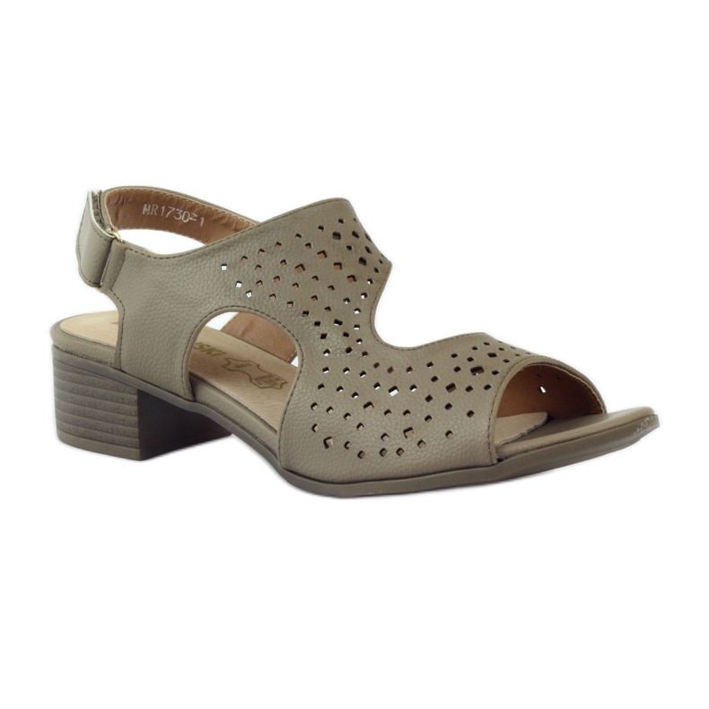 M.Daszyński Bőr szandál Daszyński bézs 1