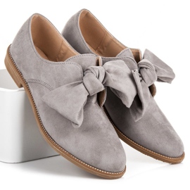 Bestelle Bebújós velúr cipő szürke 1