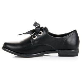 Anesia Paris Szalagos cipő fekete 1