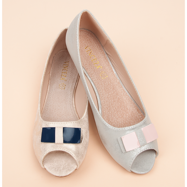 Nyitott orrú vinceza balerinák szürke 1