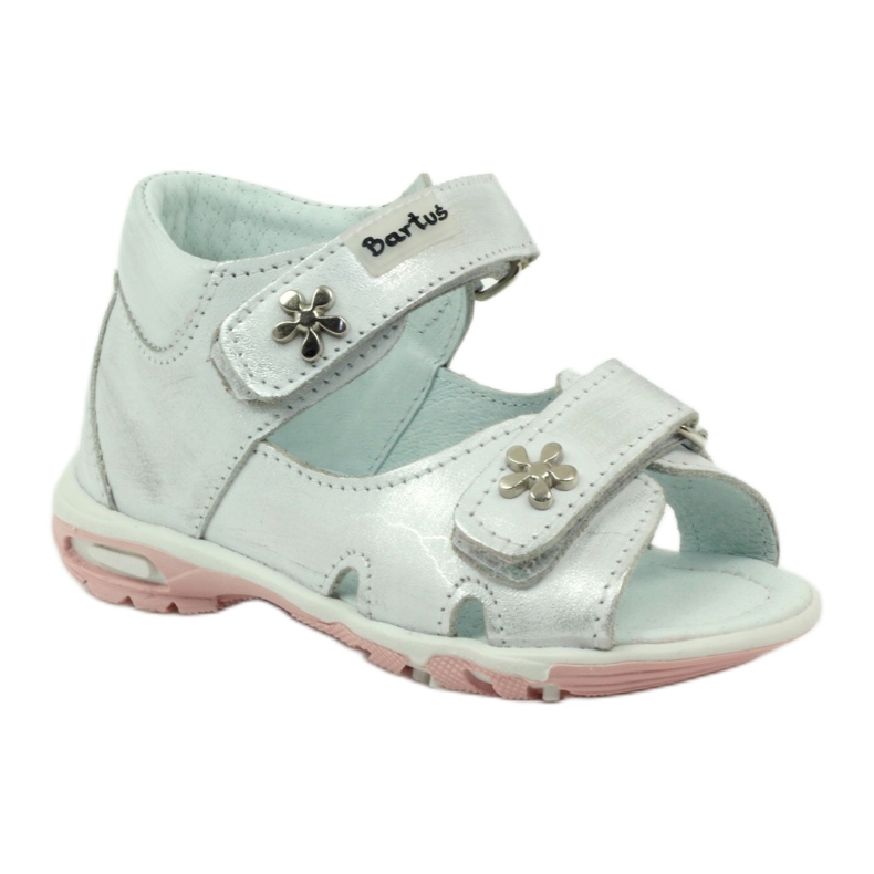 Bartuś rugalmas lány szandál ezüst-fémes tépőzárat 1