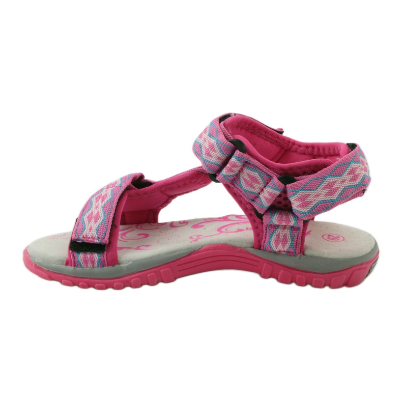 American Club Szandál amerikai 5268-as bőrbetéttel ibolya rózsaszín 2