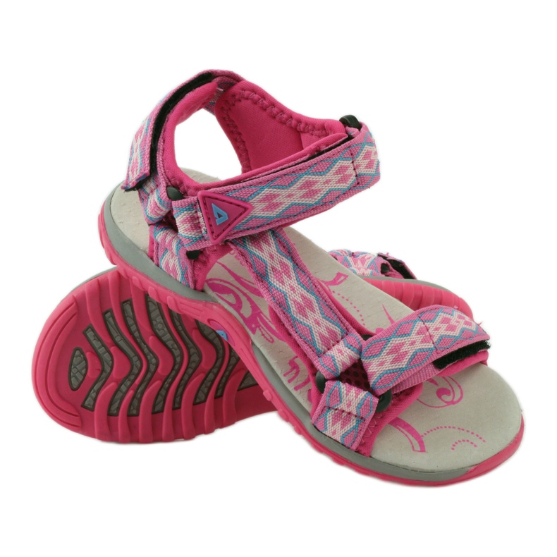 American Club Szandál amerikai 5268-as bőrbetéttel ibolya rózsaszín 3