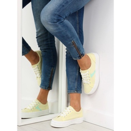 Sárga K1831401 Amarillo magas talpú tornacipő 1