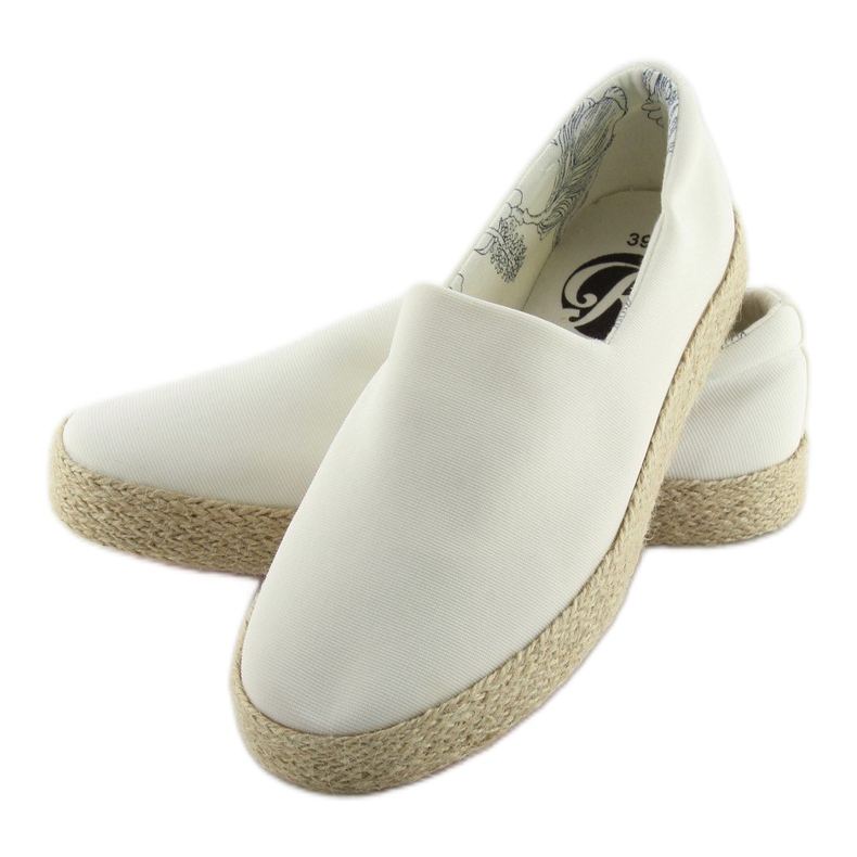 Espadrillák felcsúsztatható fehér k1833801 blanco 1