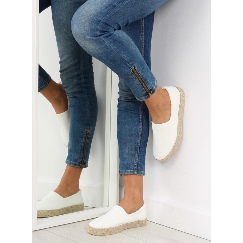 Espadrillák felcsúsztatható fehér k1833801 blanco 2 Espadrillák felcsúsztatható fehér k1833801 blanco 2