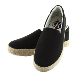 Fekete bebújós espadrillák k1833801 néger 1
