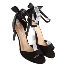 Fekete szandál magas sarkú Z921-7SA-2 fekete 2