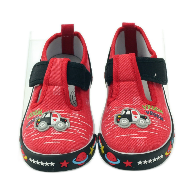 American Club Amerikai bőr talpbetétes tornacipő piros fekete 4