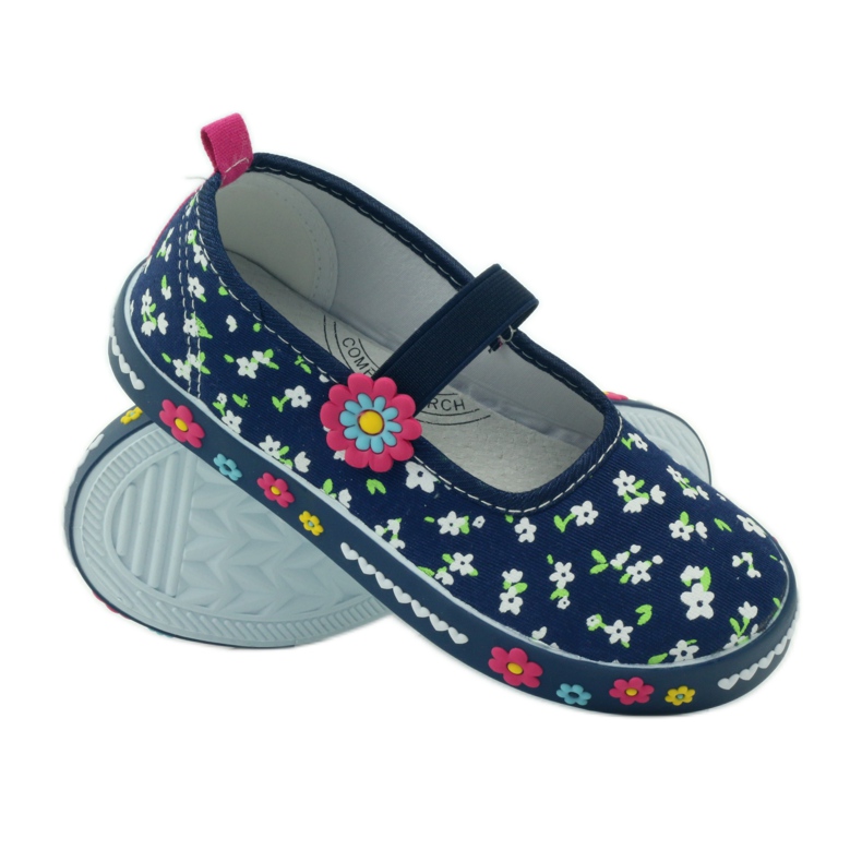 American Club Amerikai bőr talpbetétes tornacipő sötétkék 3