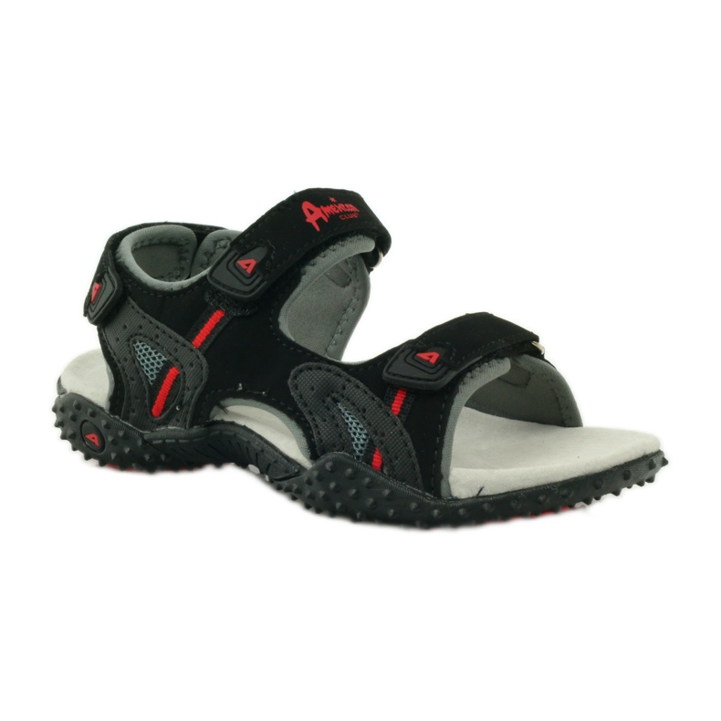 American Club Szandál amerikai 5267-es bőrbetéttel fekete 1