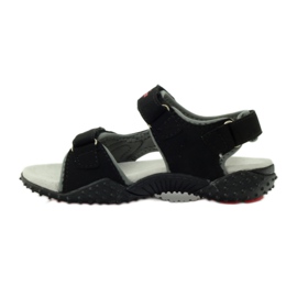 American Club Szandál amerikai 5267-es bőrbetéttel fekete 2