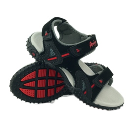 American Club Szandál amerikai 5267-es bőrbetéttel fekete 3