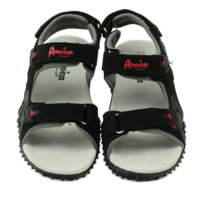 American Club Szandál amerikai 5267-es bőrbetéttel fekete 4