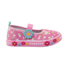 American Club Amerikai bőr talpbetétes tornacipő zöld sárga rózsaszín 1