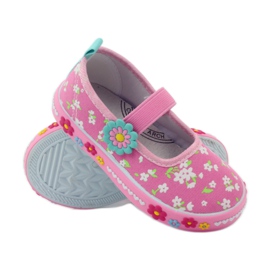 American Club Amerikai bőr talpbetétes tornacipő zöld sárga rózsaszín 4