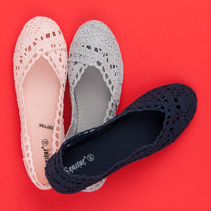 Seastar Szürke csipke balerinák 1