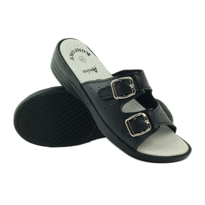 American Club Kényelmes orvosi papucs Amerikai 2/2018 fekete 3