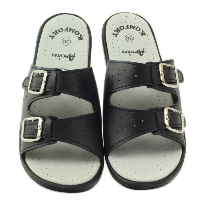 American Club Kényelmes orvosi papucs Amerikai 2/2018 fekete 4