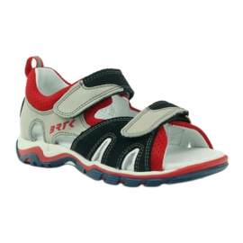 Tépőzáras szandál Bartek 16187 szürke 1