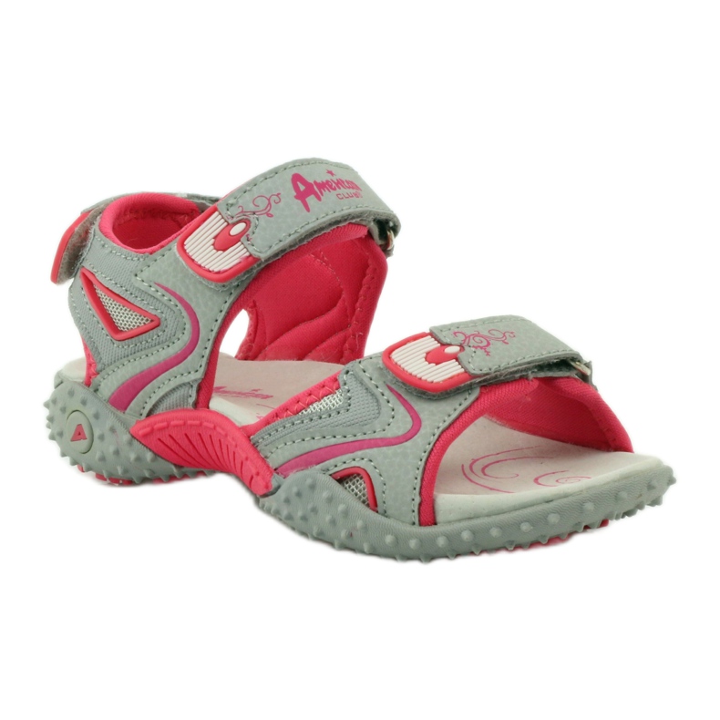 American Club Szandál amerikai 8580 -as bőrbetéttel sokszínű szürke 1