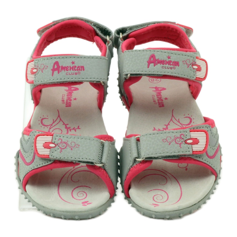 American Club Szandál amerikai 8580 -as bőrbetéttel sokszínű szürke 4