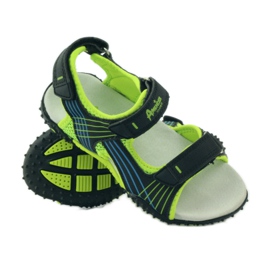 American Club Szandál amerikai 5261-es bőrbetéttel zöld fekete 3