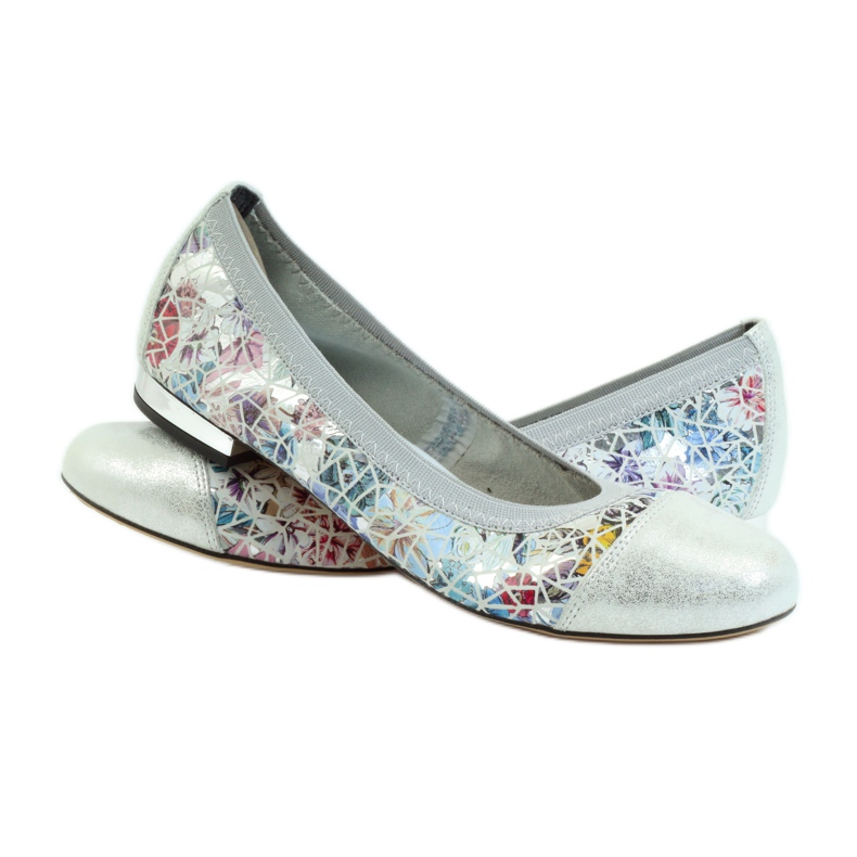 Női balerina rugalmas Gamis 1402 szürke sokszínű 3