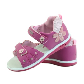 American Club Szandál amerikai 87285-ös bőrbetéttel rózsaszín 3