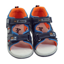 American Club Szandál amerikai 87297-es bőrbetéttel sötétkék 4